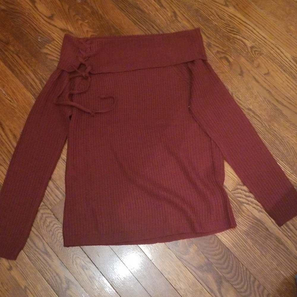 Off shoulder sweater